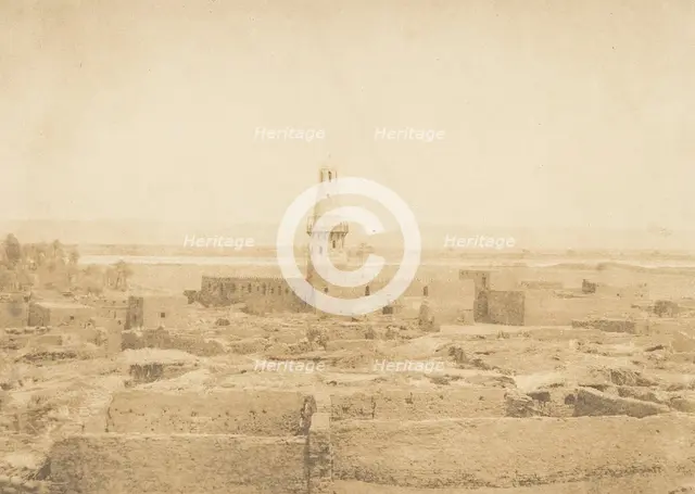 Vue du Village d'Edfou, 1849-50. Creator: Maxime du Camp.