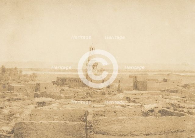 Vue du Village d'Edfou, 1849-50. Creator: Maxime du Camp.