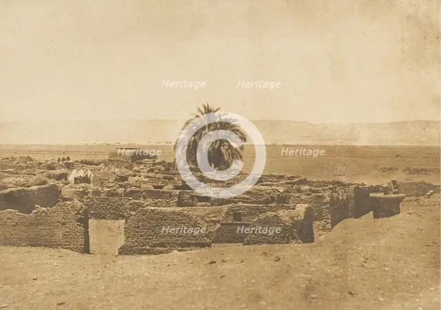 Vue du Village d'Herment, 1849-50. Creator: Maxime du Camp.
