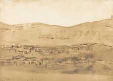 Vue du Village de Garara, 1850. Creator: Maxime du Camp