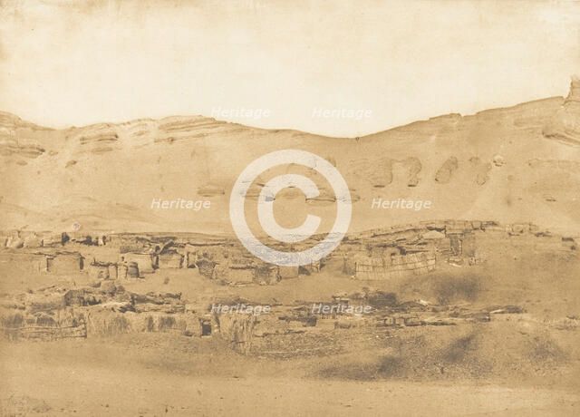 Vue du Village de Garara, 1850. Creator: Maxime du Camp.