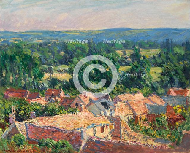 Vue du village de Giverny, 1886. Creator: Monet, Claude (1840-1926).