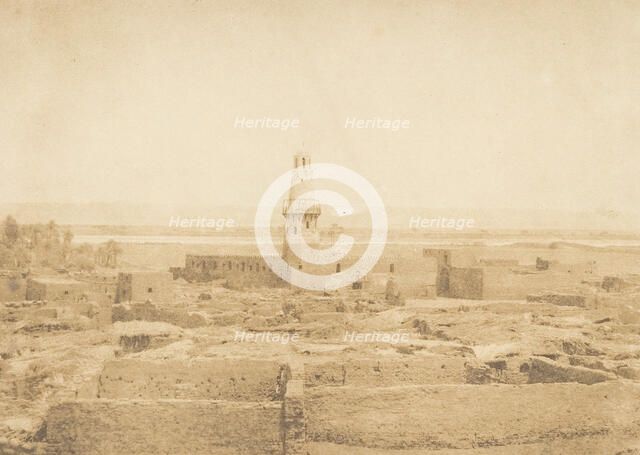 Vue du Village d'Edfou, 1849-50. Creator: Maxime du Camp.