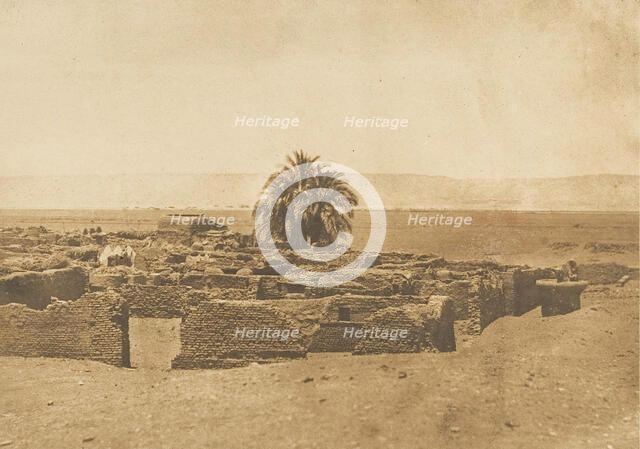 Vue du Village d'Herment, 1849-50. Creator: Maxime du Camp.