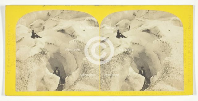 Vue dans l'Intérieur du Glacier à Grindelwald, Suisse, 1850/96.  Creator: William England.