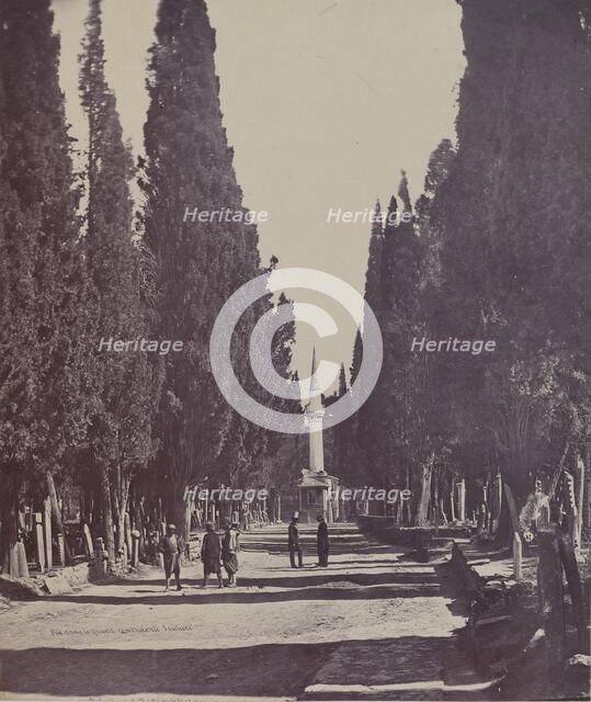 Vue dans le Grand Cimetière de Scutari (Scene in the Large Cemetery of Scutari) , 1857. Creator: James Robertson.