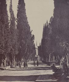 Vue dans le Grand Cimetière de Scutari (Scene in the Large Cemetery of Scutari) , 1857. Creator: James Robertson