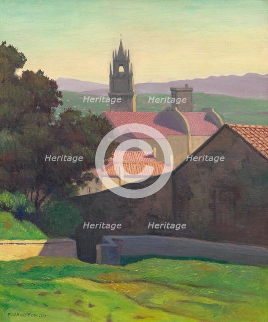 Vue d'Avignon, 1920. Creator: Vallotton, Felix Edouard (1865-1925).