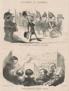 Vue de M. Dupin se rendant a l'assemblée, 19th century. Creator: Honore Daumier