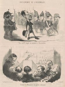 Vue de M. Dupin se rendant a l'assemblée, 19th century. Creator: Honore Daumier
