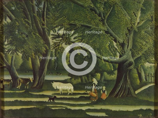 Vue de Bretagne, l'été (View in Brittany, Summer), 1907. Creator: Rousseau, Henri Julien Félix (1844-1910).