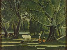Vue de Bretagne, l'été (View in Brittany, Summer), 1907. Creator: Rousseau, Henri Julien Félix (1844-1910)