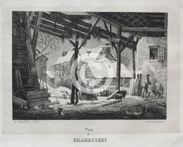 Vue de Chamboissy, 1820. Creator: Godefroy Engelmann (French, 1788-1839).
