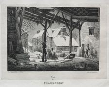 Vue de Chamboissy, 1820. Creator: Godefroy Engelmann (French, 1788-1839)
