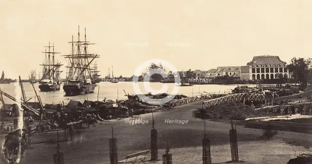 Vue de l'Etablissement des Messageries Impériales, 1866. Creator: Emile Gsell.