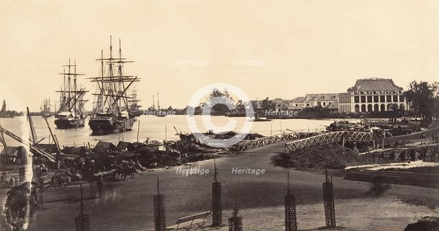 Vue de l'Etablissement des Messageries Impériales, 1866. Creator: Emile Gsell.
