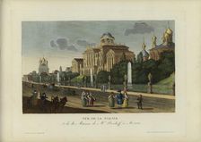 Vue de la Mokala, et de la maison de Monsieur Pasckoff à Moscou, 1817-1824. Creator: Courvoisier-Voisin, Henri (1757-1830)