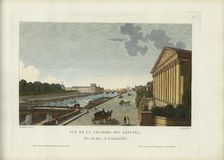Vue de la Chambre des députés, prise du quai de la Grenouillère, 1817-1824. Creator: Courvoisier-Voisin, Henri (1757-1830)