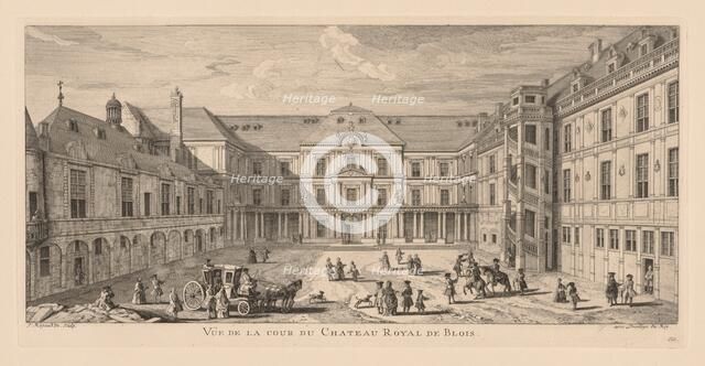 Vue de la cour du Château de Blois. Creator: Jacques Rigaud (French, 1681-1754).