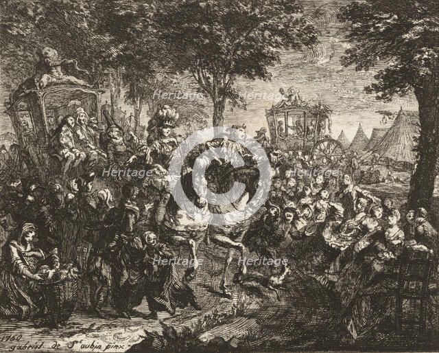 Vue de la Foire de Beson, 1750.  Creator: Gabriel de Saint-Aubin.