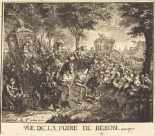 Vue de la foire de Beson, 1750. Creator: Gabriel de Saint-Aubin