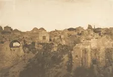 Vue de la Piscine Probatique et d'un quartier de Jérusalem, August 1850. Creator: Maxime du Camp