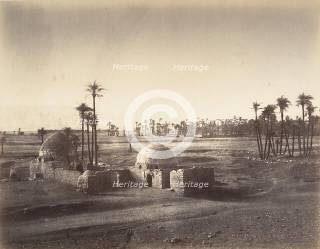 Vue de la Plaine de Thèbes prise du temple de Karnac, 1867. Creator: Gustave Le Gray.