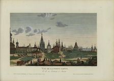 Vue de la Porte sainte, et de ses environs à Moscou, 1817-1824. Creator: Courvoisier-Voisin, Henri (1757-1830)