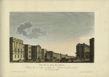 Vue de la rue de Rivoli, telle qu'elle sera d'après les plans des architectes du..., 1817-24. Creator: Courvoisier-Voisin, Henri (1757-1830)