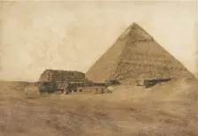 Vue de la seconde Pyramide, prise au Sud-Est, December 1849. Creator: Maxime du Camp