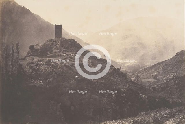 Vue de la Vallée de Luchon prise de la tour de Castelvieilh, 1853. Creator: Joseph Vigier.