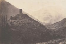 Vue de la Vallée de Luchon prise de la tour de Castelvieilh, 1853. Creator: Joseph Vigier
