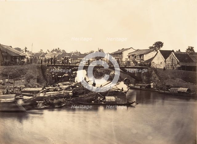 Vue de la Ville Chinoise (Cholen) Feuille No. 2, Saïgon, Cochinchine, 1866. Creator: Emile Gsell.