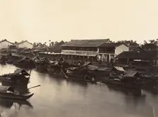 Vue de la Ville Chinoise (Cholen) Feuille No. 3, Saïgon, Cochinchine, 1866. Creator: Emile Gsell