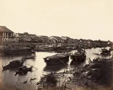 Vue de la Ville Chinoise (Cholen) Feuille No. 5, Saïgon, Cochinchine, 1866. Creator: Emile Gsell