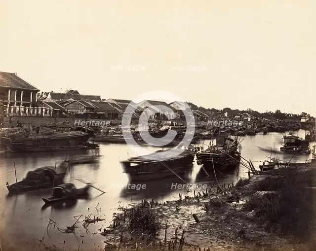 Vue de la Ville Chinoise (Cholen) Feuille No. 5, Saïgon, Cochinchine, 1866. Creator: Emile Gsell.