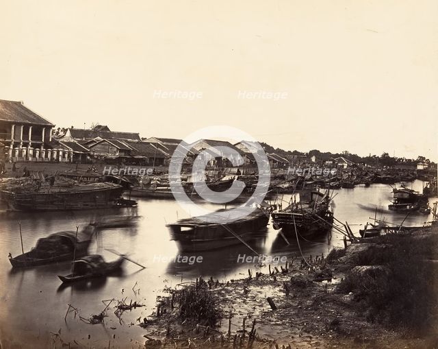 Vue de la Ville Chinoise (Cholen) Feuille No. 5, Saïgon, Cochinchine, 1866. Creator: Emile Gsell.