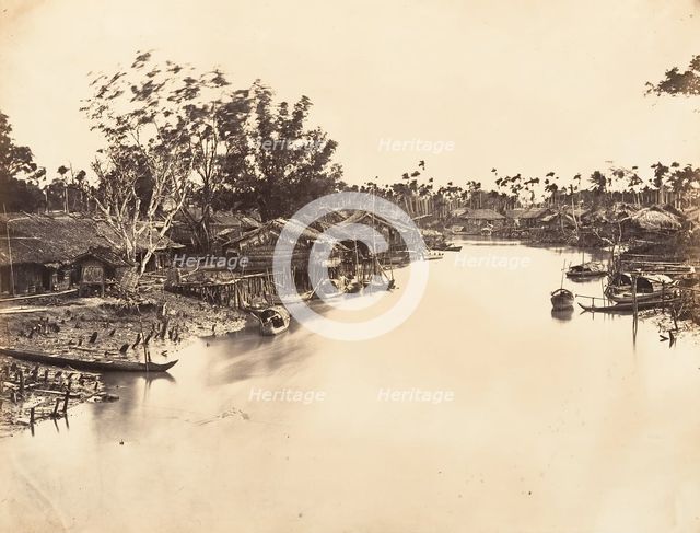 Vue de la Ville Chinoise (Cholen) Feuille No. 6, Saïgon, Cochinchine, 1866. Creator: Emile Gsell.