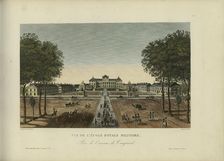 Vue de l'Ecole royale militaire, prise de l'avenue de Vaugirard, 1817-1824. Creator: Courvoisier-Voisin, Henri (1757-1830)