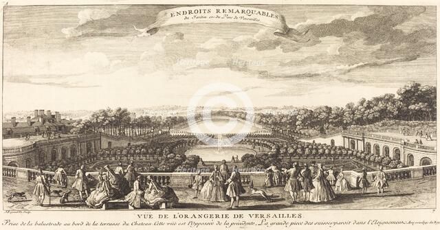 Vue de l'Orangerie de Versailles. Creator: Jacques Rigaud.