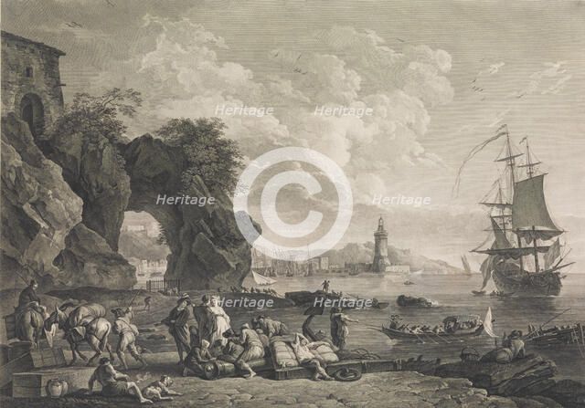 Vue de Pausilype Près de Naples, 1785. Creator: Robert Daudet.