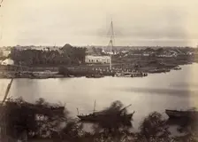 Vue de Saïgon (Feuille No. 1), 1866. Creator: Emile Gsell