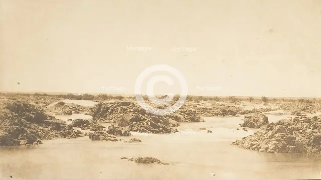 Vue des rapides de la Seconde Cataracte, March 1850. Creator: Maxime du Camp.