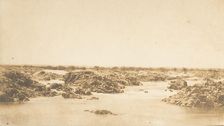Vue des rapides de la Seconde Cataracte, March 1850. Creator: Maxime du Camp