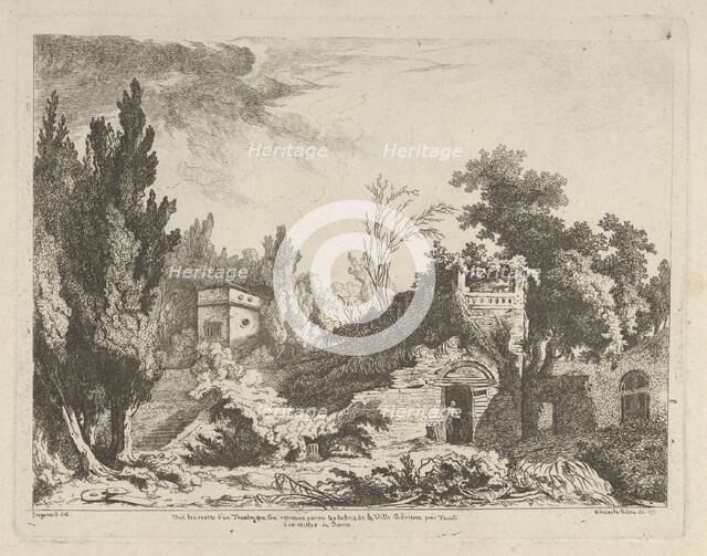 Vue des restes d'un théâtre from Differentes vues dessiné d'après nature... dans l..., 18th century. Creator:  Adélaide Allou.