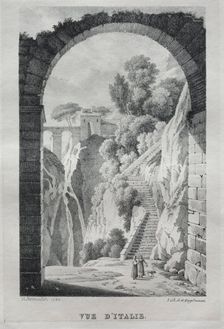 Vue dItalie, 1820. Creator: Godefroy Engelmann (French, 1788-1839)