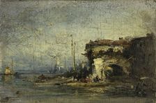 Vue d'Italie : la vieille porte. Creator: Felix Francois Georges Philibert Ziem