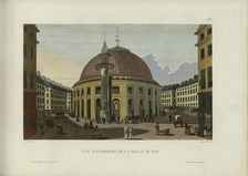Vue extérieur de la halle au blé, 1817-1824. Creator: Courvoisier-Voisin, Henri (1757-1830)
