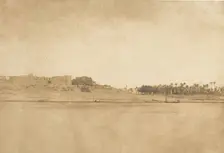 Vue générale d'Esné (No. 3, pointe Nord), 1849-50. Creator: Maxime du Camp