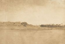 Vue générale d'Esné (No. 3, pointe Nord), 1849-50. Creator: Maxime du Camp